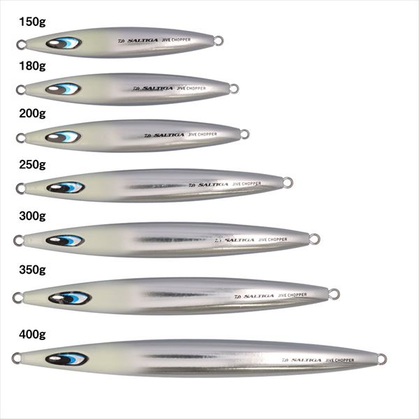 Daiwa Metal Jig Saltiga Jive Chopper 250g ML Chart Zebra