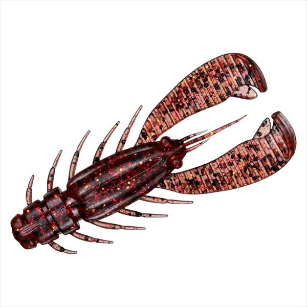 Daiwa Worm Silver Wolf Urban Twister 2.5inch Shrimp Miso Red Gold