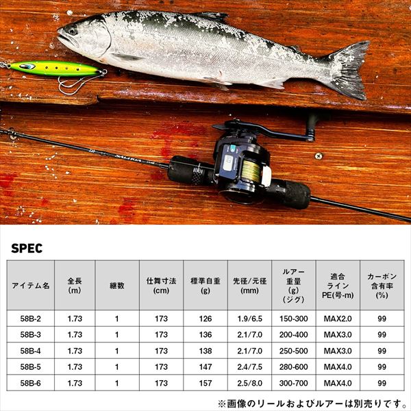 Daiwa Jigging Rod Saltiga SJ TG 58B-5 (Baitcasting 1 piece)