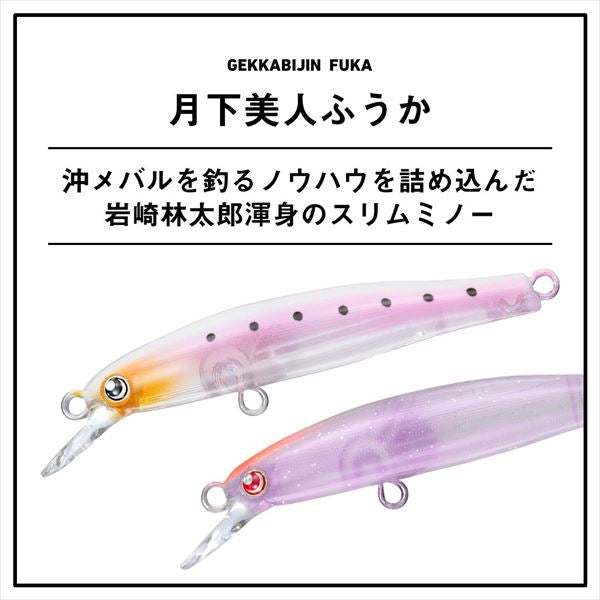 Daiwa Light SW Plug Gekkabijin Fuka 55S Oboro Mandarin Orange