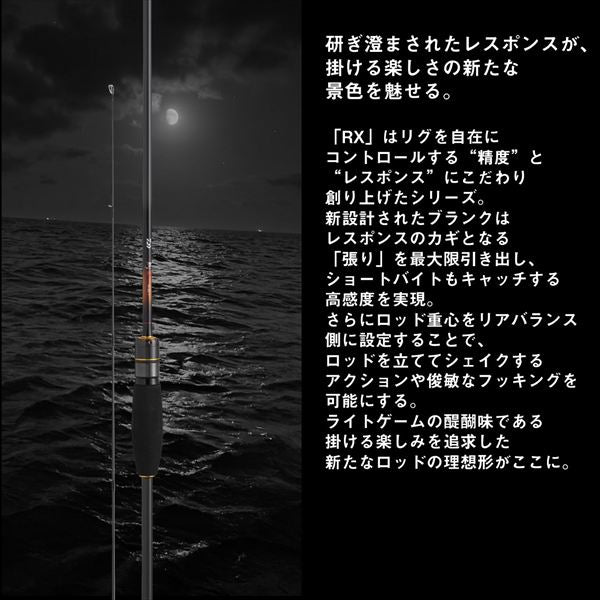 Daiwa UL Fishing Rod Gekkabijin RX 75L-T (Spinning 2 piece)