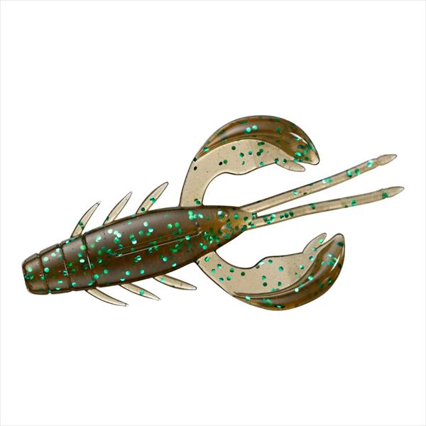 camo fishing lure Daiwa Worm MG Drumming Craw 2.4inch Light Green Pumpkin Camo