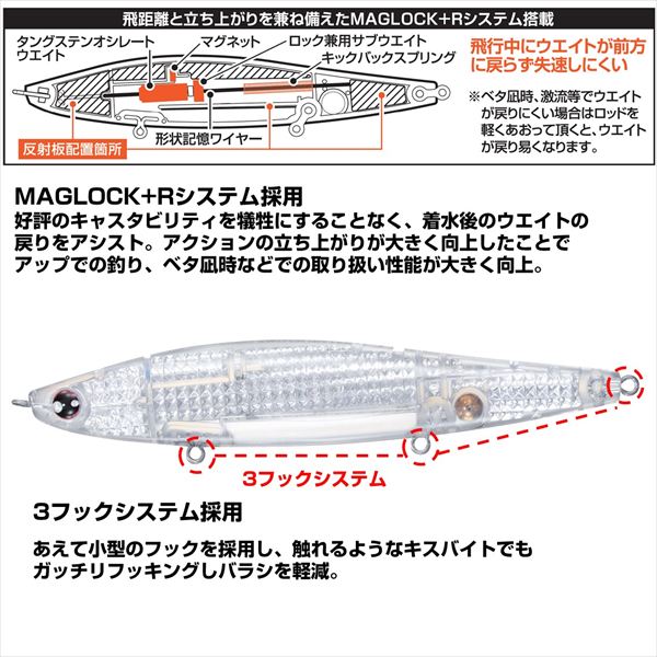Daiwa Seabass Lure Morethan Switch Hitter Laser Impact 120F+R-LI LI Nightless Castle