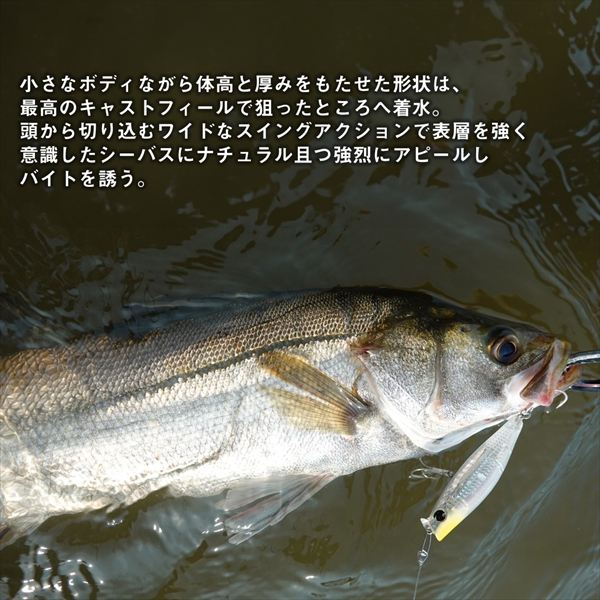 Daiwa Seabass Lure Morethan Galva Laser Impact 64S-LI LI Happy Lemon