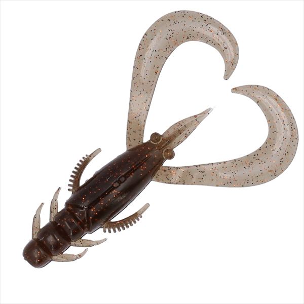 Daiwa Worm Silver Wolf Urban Crawler 2.5inch Green Pumpkin UV Copper