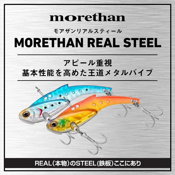 Daiwa Seabass Lure 26 Morethan Real Steel 10g Dazzlingly shiny