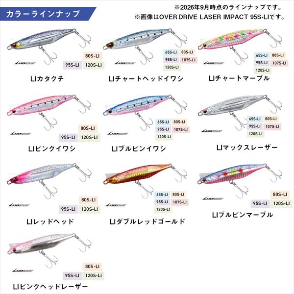 Daiwa Seabass Lure Over Drive 107S-LI LI Chart Marble