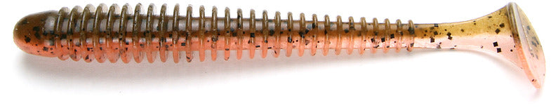 Keitech Worm Swing Impact 3inch #438 Green Pumpkin Fire