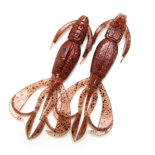 Keitech Worm Crazy Flapper 2.8inch #519 Shrimp Paste Red Copper