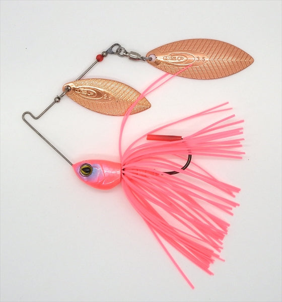 O.S.P Spinnerbait High Pitcher 1/2oz Double Willow One Punch Pink S53