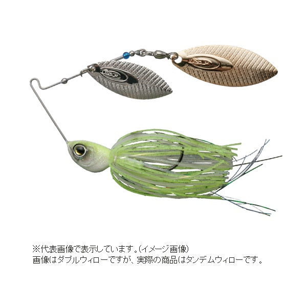 O.S.P Spinnerbait High Pitcher 1oz Tandem Willow ST21 Spark White Chart