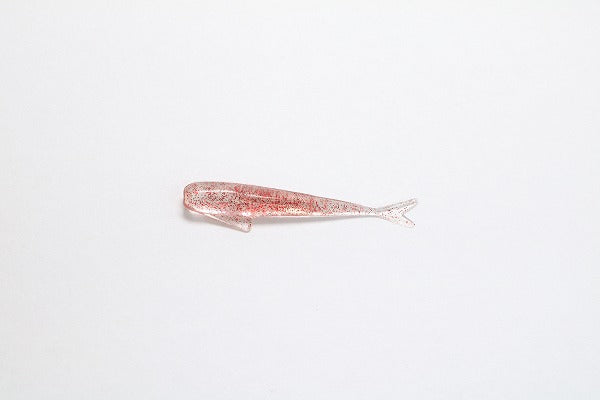 Thirty Four Worm Fish Like 1.5inch Red Glitter