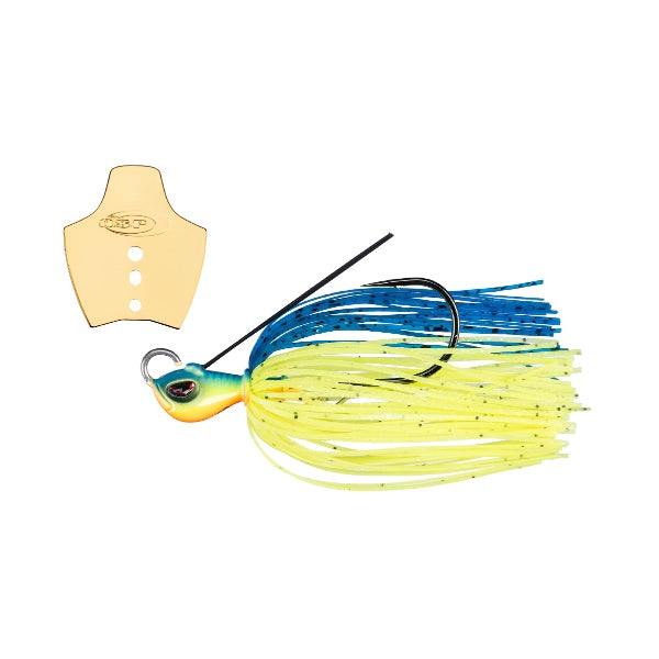 O.S.P Bladed Jig Metal Blade Jig 3/16oz BJ53 Chart Blue Back