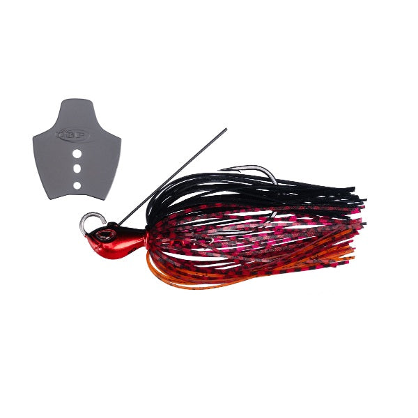 O.S.P Bladed Jig Metal Blade Jig 3/16oz BJ57 Red Black