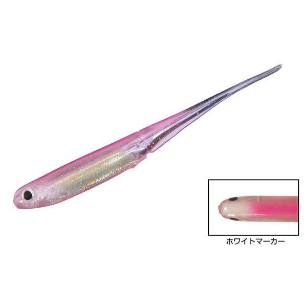 OSP Worm ECO Mylarminnow 3.5inch MW024 Visible Pink Back Sight