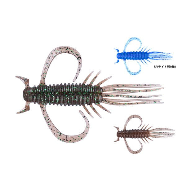 O.S.P Worm Flutter Tube 2.5inch TW251 Oyster-Belly Glow
