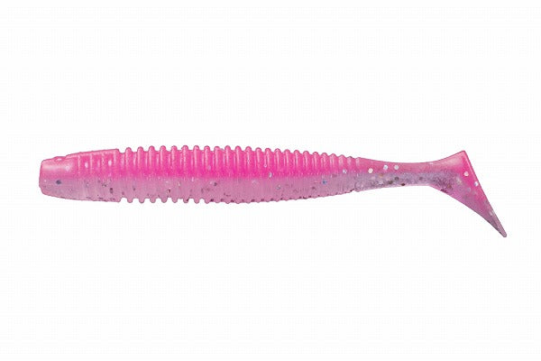 O.S.P Worm HP Shadtail 2.5inch TW110 Pink Back Glow (luminous)