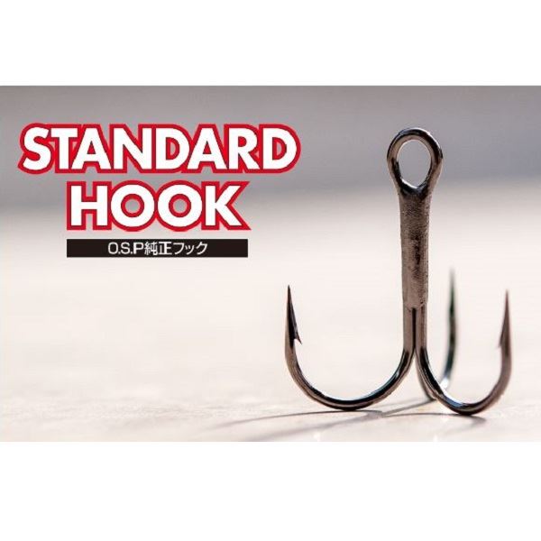 O.S.P Triple Hook Standard Hook Treble Black #6 O.S.P Triple Hook Standard Hook Treble Black #6