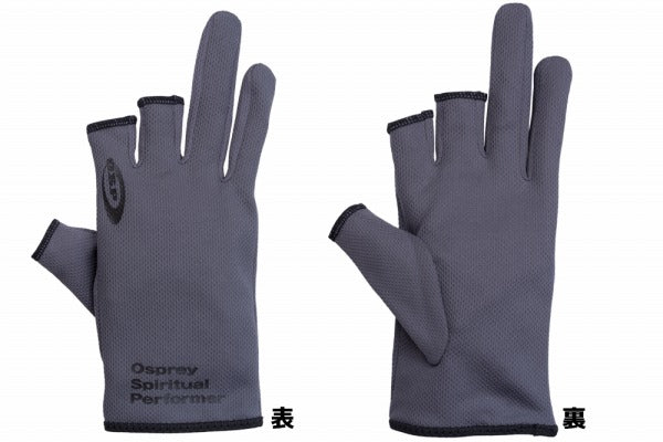 clear creek fishing gloves and poles OSP cold gloves O.S.P Breath inner Globe Gray Print Black: M