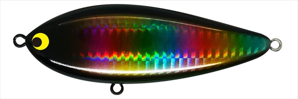 Pozi Drive Garage Seabass Lure Zig Zag Bait 100S #08 Black Rainbow