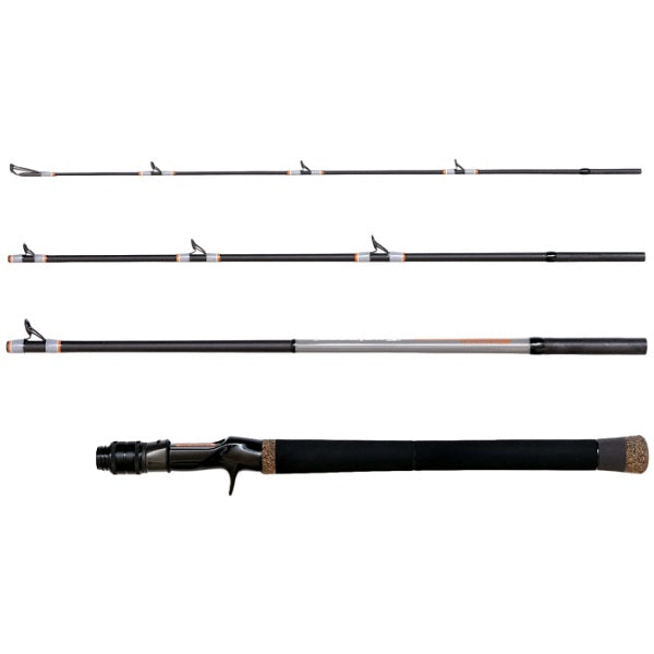 Monster Kiss Travel Rod Hunters HT-6X Explorer (Baitcasting 4 piece)