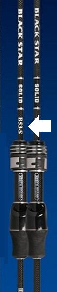 ロッド XESTA BLACK STAR SOLID ONESHOTDOWN B53-S Xesta Ajing Rod Black Star Solid Second Generation B53-S One Shot Down