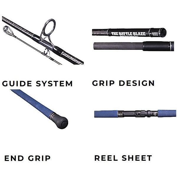 Xesta Shore Jigging Rod Runway Rock Shore Model 97HH The Battle Jerk (Spinning 3 Piece)