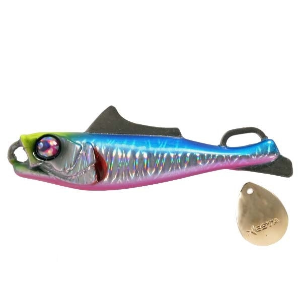 Xesta Metal Jig Ebira Blade 40g #224 Blue Pink Chart Head