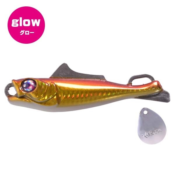 Xesta Metal Jig Ebira Blade 40g #134 Akakin Glowberry