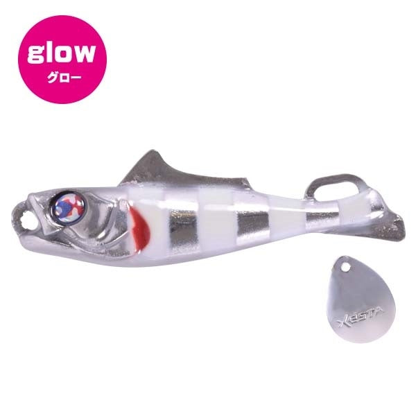 Xesta Metal Jig Ebira Blade 40g #88 Aluminum Zebra Glow