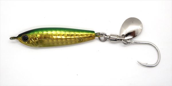 Zeake Metal Jig F-Sardine Blade 30g Gold Green UV