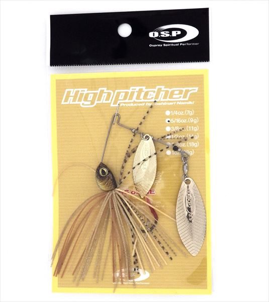 O.S.P Spinnerbait High Pitcher 5/16oz Double Willow Killer Gold