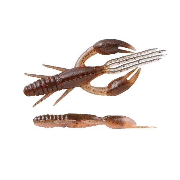 O.S.P Worm DoLive Craw 3inch Green Pumpkin Red/Natural Orange TW108