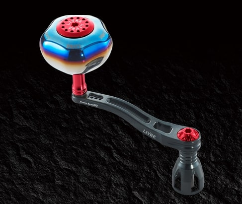 Livre Power Arm 88 Shimano 8000-14000 Left-handed (Gunmetal P + Red G)