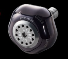 Livre Single Knob 1 pcs PT48 for Daiwa L (Brown IP + Titanium C)