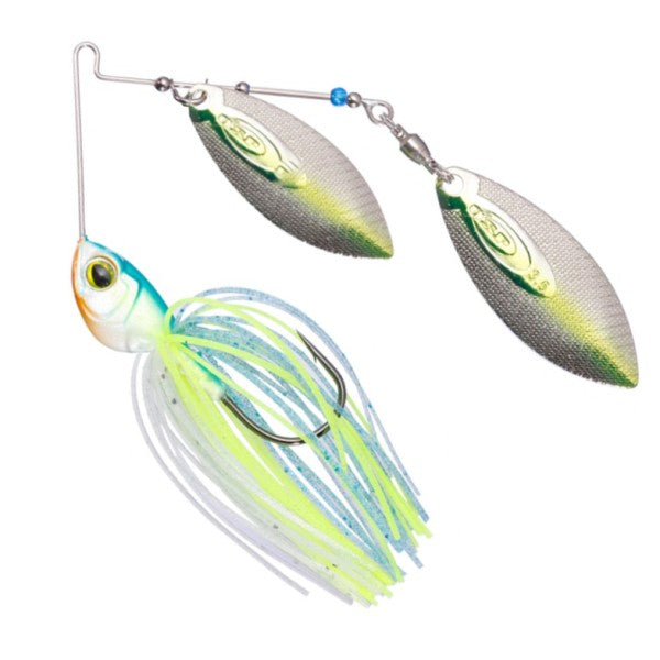 O.S.P Spinnerbait High Pitcher 1/2oz Double Willow S61 Ghost Chart Blue Back