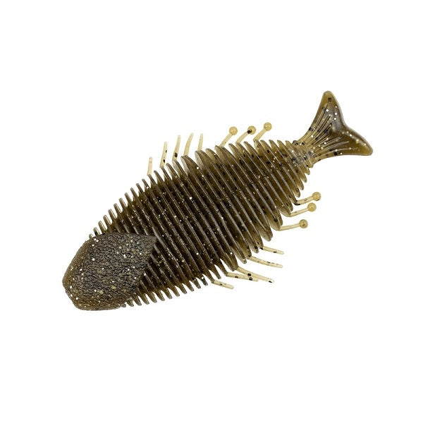 Imakatsu Worm Huddle Gill 3.9inch #S-565 Green Pumpkin Magic