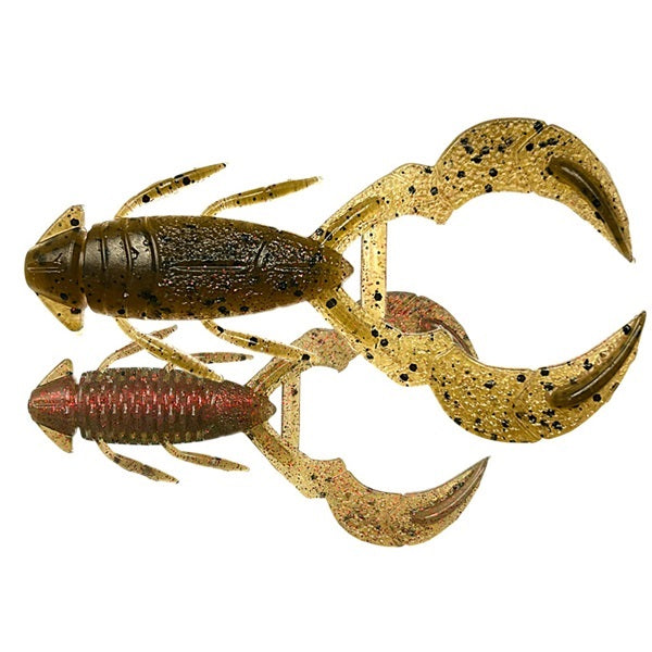 Imakatsu Worm Bushido 4inch #S-617 Green Pumpkin/Crawfish