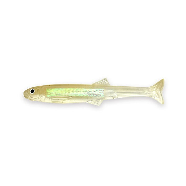 Imakatsu Worm Huddle Swimmer elastomer 4inch Flash plate #S-620 Ghost Smelt (Rainbow)