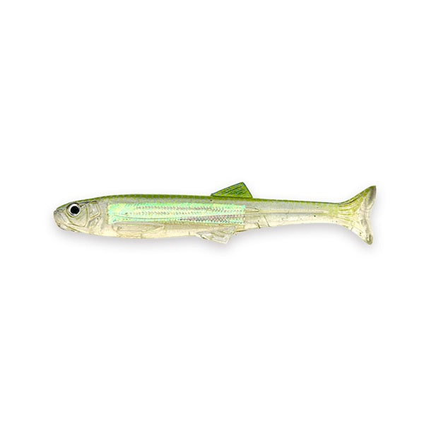 Imakatsu Worm Huddle Swimmer elastomer 4inch Flash plate & Real color #S-623 Smelt (Rainbow)