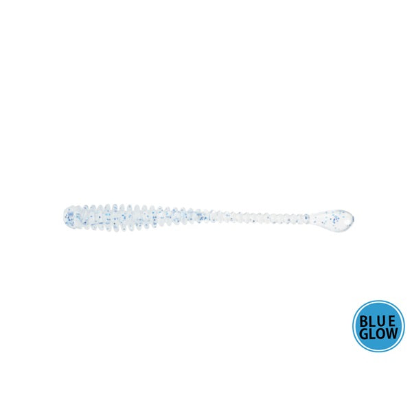 Issei Worm Umitaro Spatera 1.5inch #063 Clear Blue Flake (Blue Luminous)