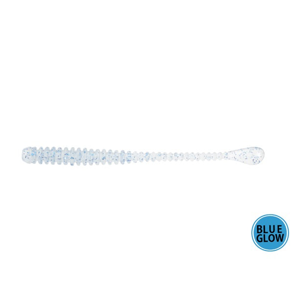 Issei Worm Umitaro Spatera 2.5inch #063 Clear Blue Flake (Blue Luminous)