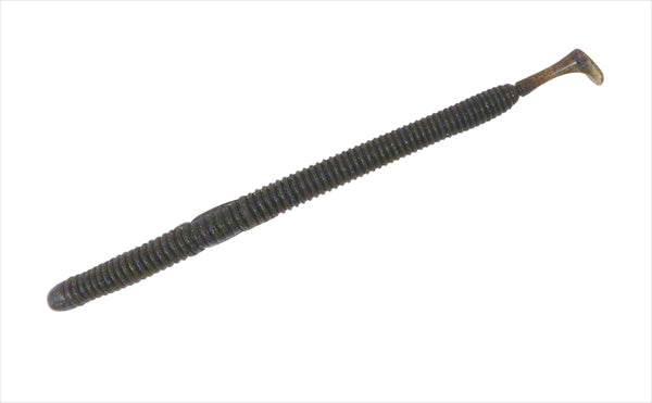 Bottomup Worm Breavor II 5.4inch Dark Green Pumpkin Neon Flake