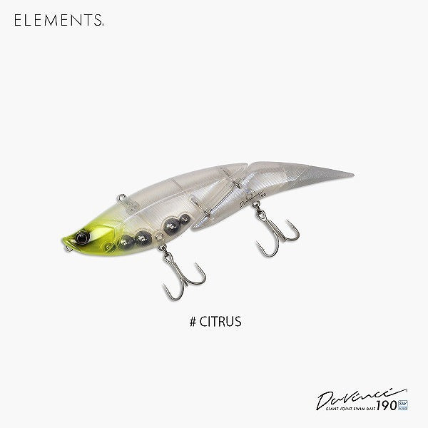 Elements Seabass Lure Davinci 190SW #Citrus