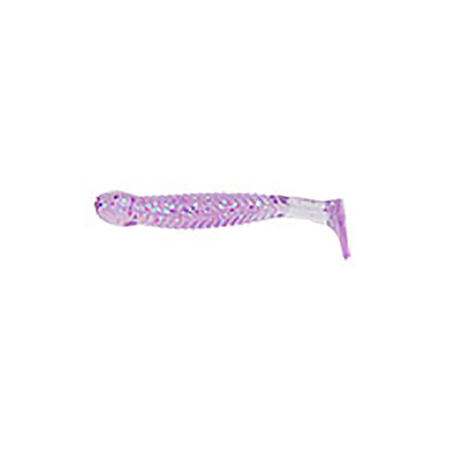 Ecogear Worm Grass Minnow M 2-1/2inch #345 Hokuriku UV Purple Holo