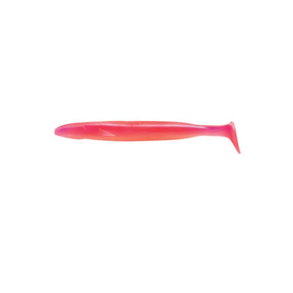 Ecogear Worm Power Shad 5inch #102 Glow (luminous)/Pink back