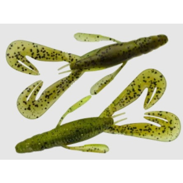 Nories Worm F-Escape Swim Twin #353 Green Pumpkin Reaction