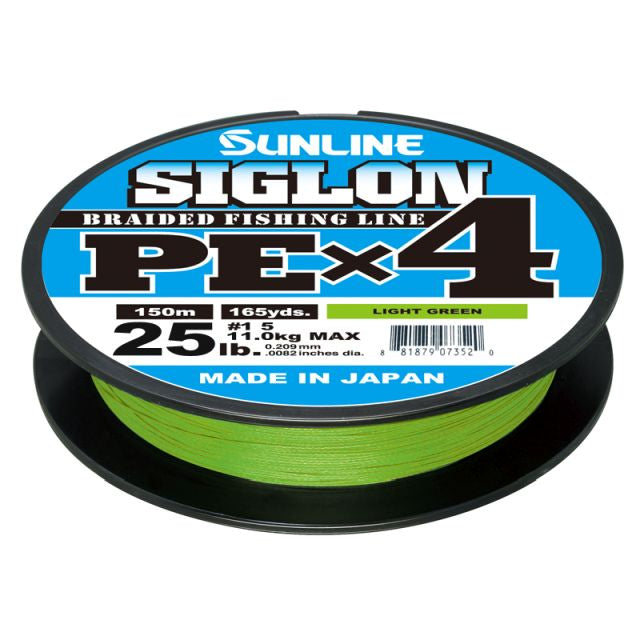Sunline Siglon PE X4 150m Light Green #1.5 25lb