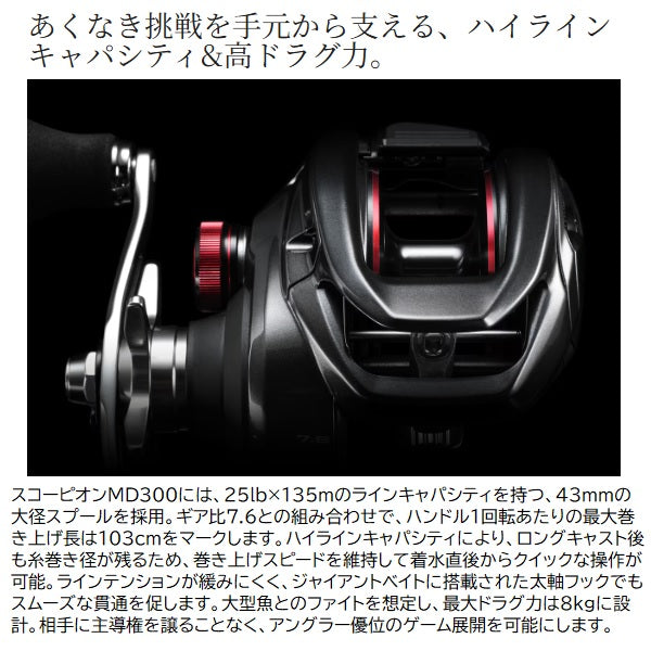 Shimano 25 Scorpion MD 301XG (Left handle)