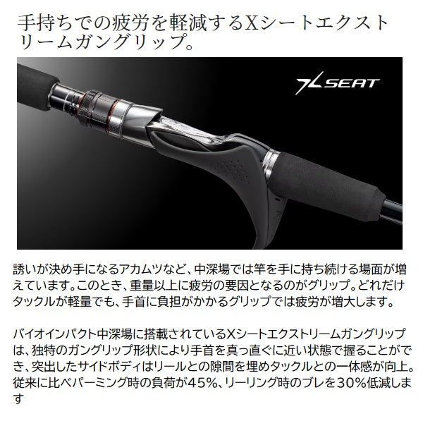 Shimano Bioimpact 73MH210 Right (Baitcasting Center Cut 2 Piece)